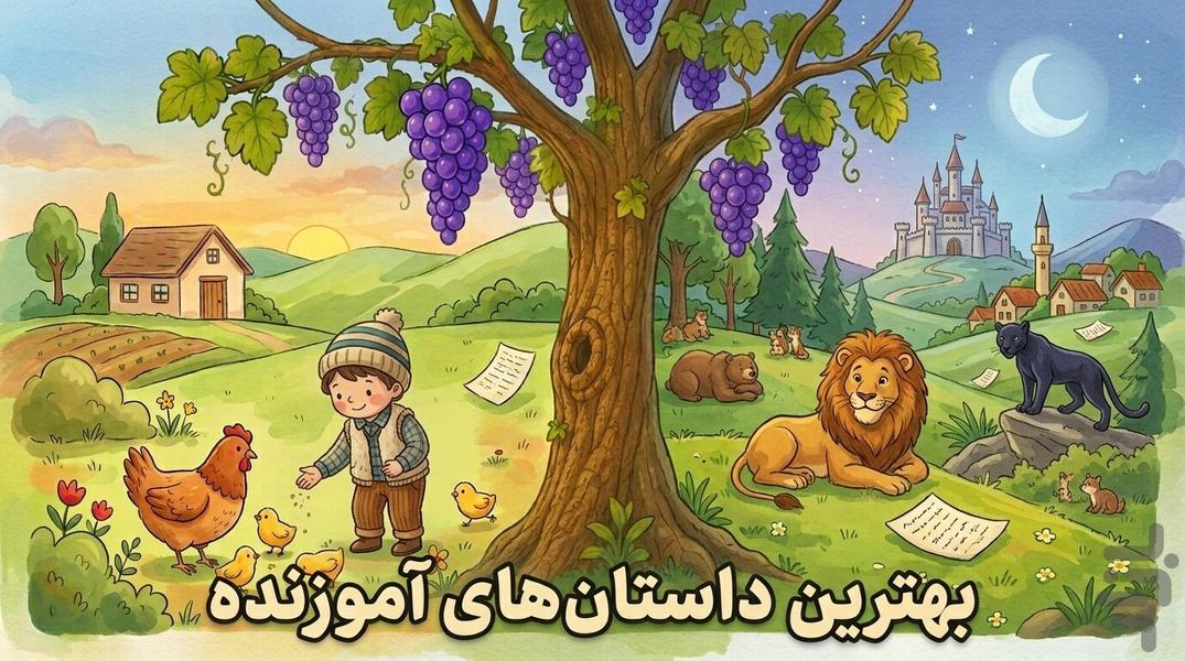 +۱۲۰ قصه کودکانه - عکس بازی موبایلی اندروید
