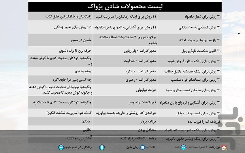 کتاب صوتی۱۰۱ ایده - نقشهی موفقیت - عکس برنامه موبایلی اندروید