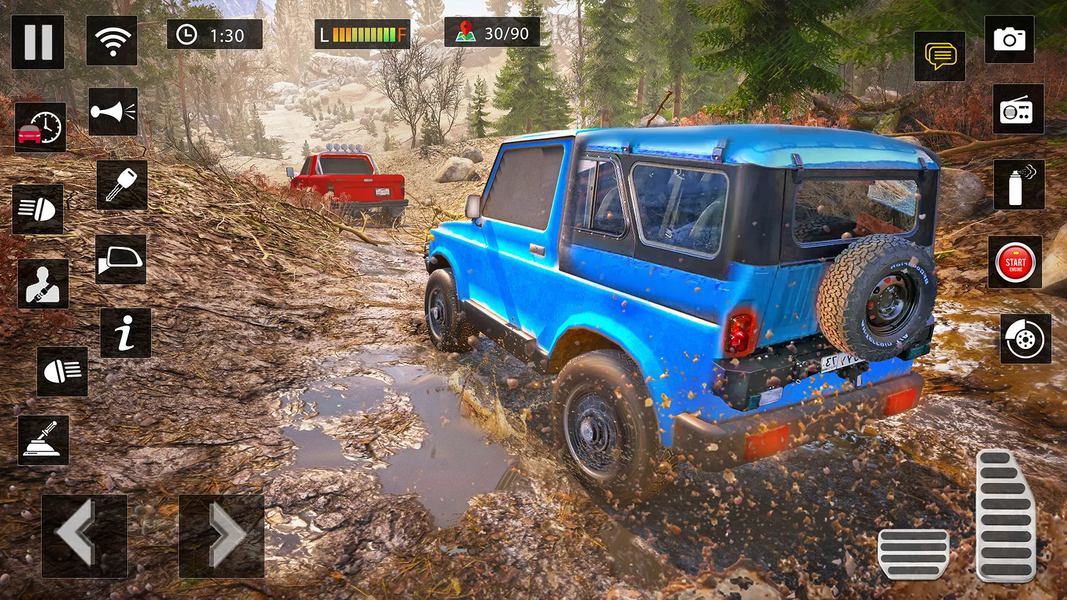 Offroad Mud Truck Game Offline - Gameplay image of android game