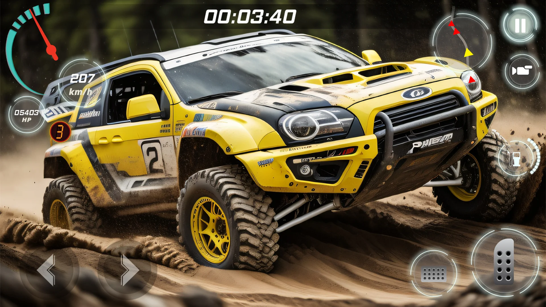 Offroad Mud Truck Game Offline - Gameplay image of android game