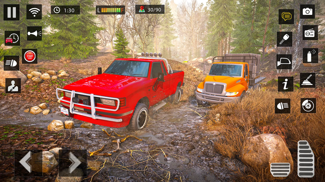 Offroad Mud Truck Game Offline - Gameplay image of android game