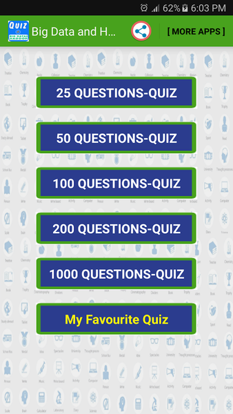 Big Data and Hadoop Quiz - Image screenshot of android app