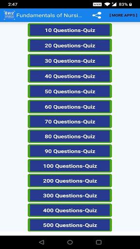 Fundamentals of Nursing Quiz - Image screenshot of android app