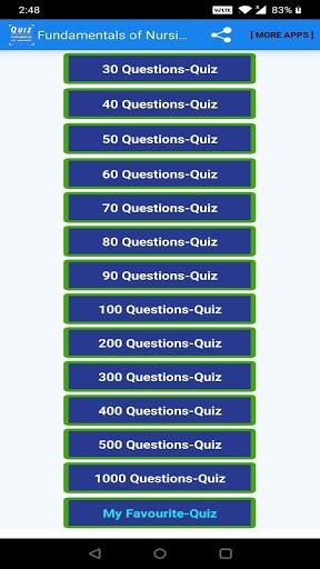 Fundamentals of Nursing Quiz - Image screenshot of android app