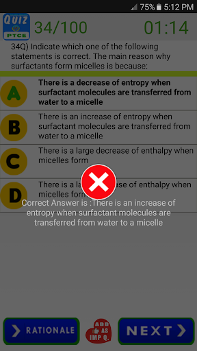 PTCE Pharmacy Tech Exam Prep - Image screenshot of android app