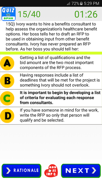 SPHR Human Resources Exam - Image screenshot of android app