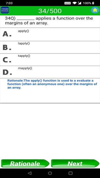 R Programming Quiz - عکس برنامه موبایلی اندروید