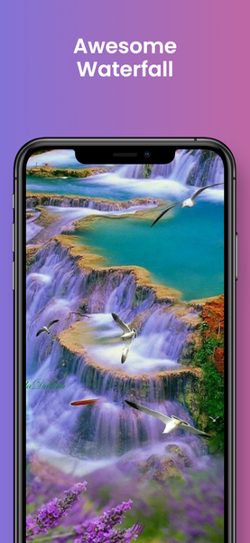 Cool waterfall wallpaper hd - Image screenshot of android app