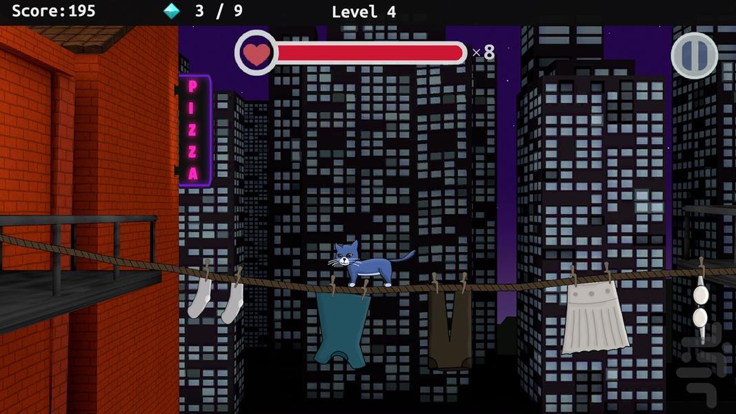 Shakey's Escape - Cat Platform - عکس بازی موبایلی اندروید