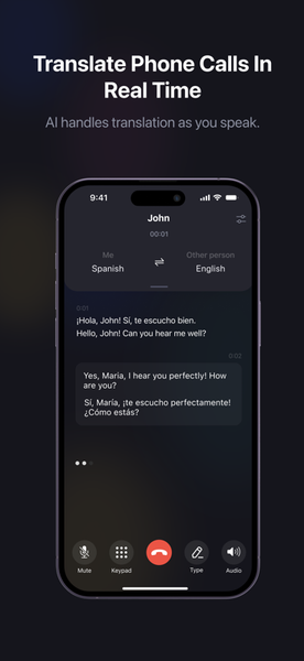 AI Phone Call: Call Translator - عکس برنامه موبایلی اندروید
