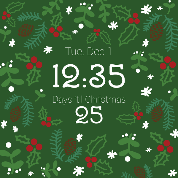 Christmas Countdown Watch Face - Image screenshot of android app