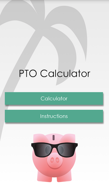 PTO Calculator - Image screenshot of android app
