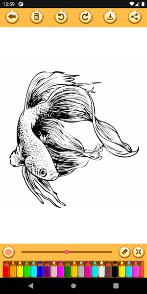 Betta Fish Coloring Book - عکس برنامه موبایلی اندروید