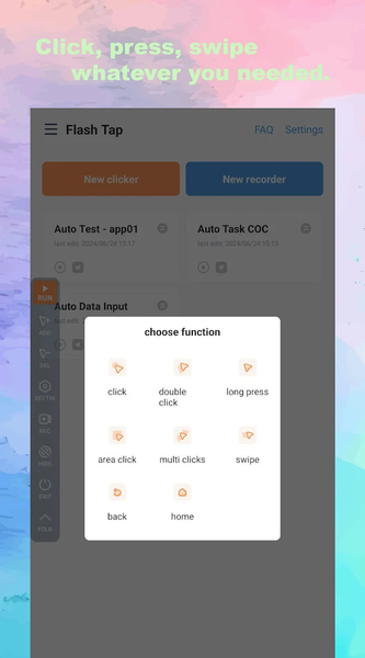 Flash Tap: Auto Clicker - عکس برنامه موبایلی اندروید