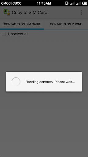 Copy to SIM Card - عکس برنامه موبایلی اندروید