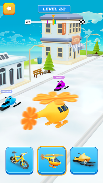 Shape Transforming: Shape Race - Gameplay image of android game