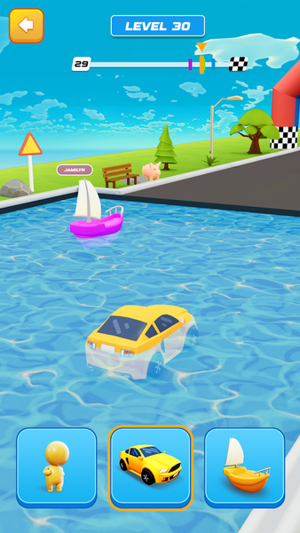 Shape Transforming: Shape Race - Gameplay image of android game