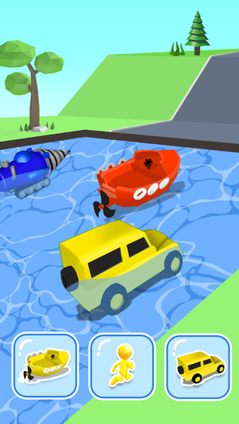 Shape Transformer: Car Racing - عکس بازی موبایلی اندروید