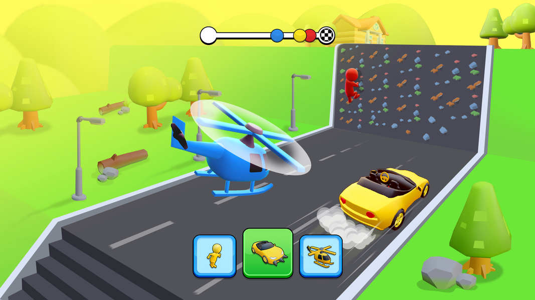 Shape Race: Car Transform Race - عکس بازی موبایلی اندروید