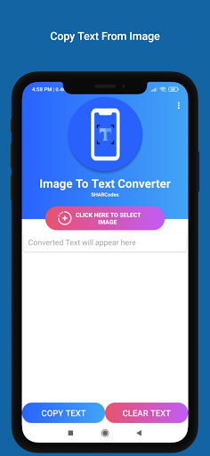 Copy Text On Image - Image screenshot of android app