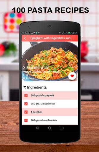 Pasta Recipes - Image screenshot of android app
