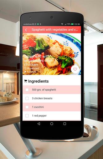 Pasta Recipes - Image screenshot of android app