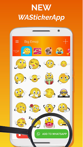 Big Emoji sticker for WhatsApp - عکس برنامه موبایلی اندروید