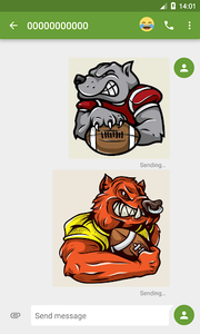 🏈 Football Pack for Big Emoji - Image screenshot of android app