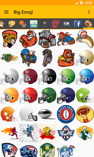 🏈 Football Pack for Big Emoji - Image screenshot of android app