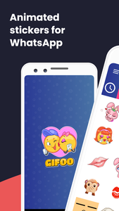GIF stickers for WhatsApp - Image screenshot of android app