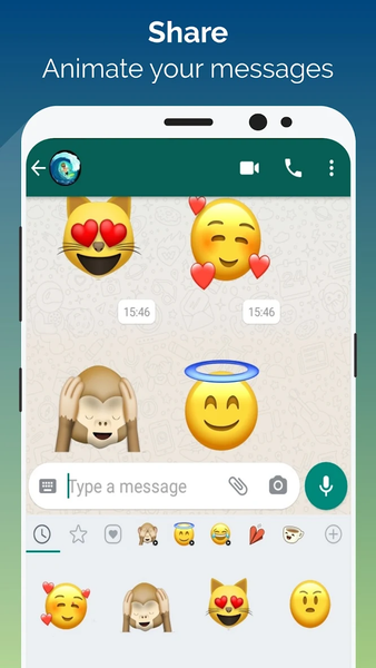 Animated Emoji - WAStickerApps - Image screenshot of android app