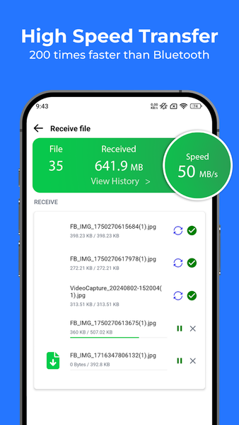ShareMaster - Fast File Share - عکس برنامه موبایلی اندروید
