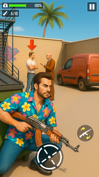 LA Mafia City: Shooting Game - Gameplay image of android game