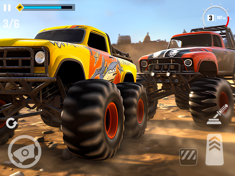 ۴x۴ Monster Truck Racing Games - عکس بازی موبایلی اندروید