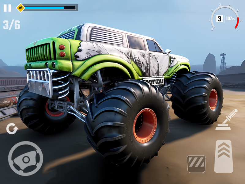 ۴x۴ Monster Truck Racing Games - عکس بازی موبایلی اندروید