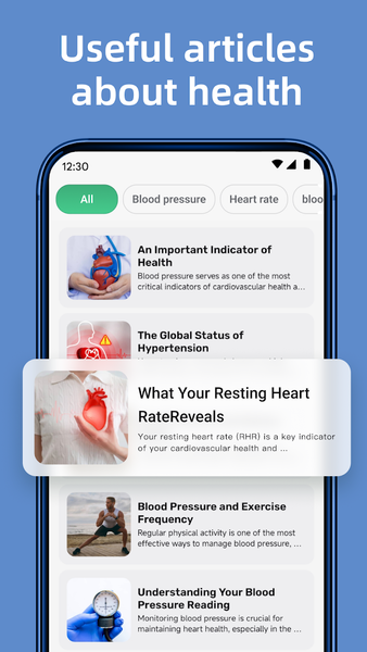 Blood Pressure Log - عکس برنامه موبایلی اندروید