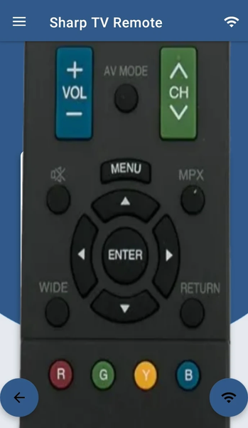 Sharp Smart TV Remote - عکس برنامه موبایلی اندروید