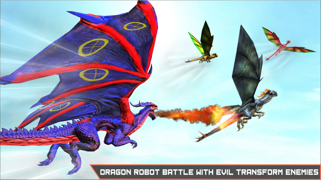 Flying Dragon Robot War - عکس بازی موبایلی اندروید