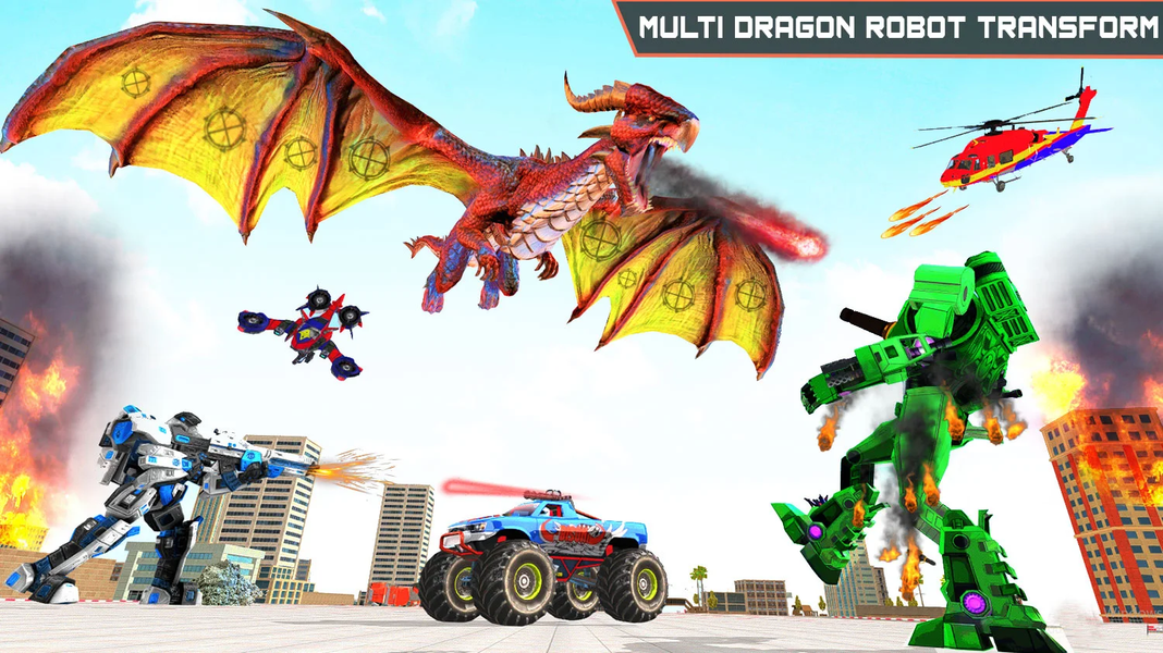 Flying Dragon Robot War - عکس بازی موبایلی اندروید