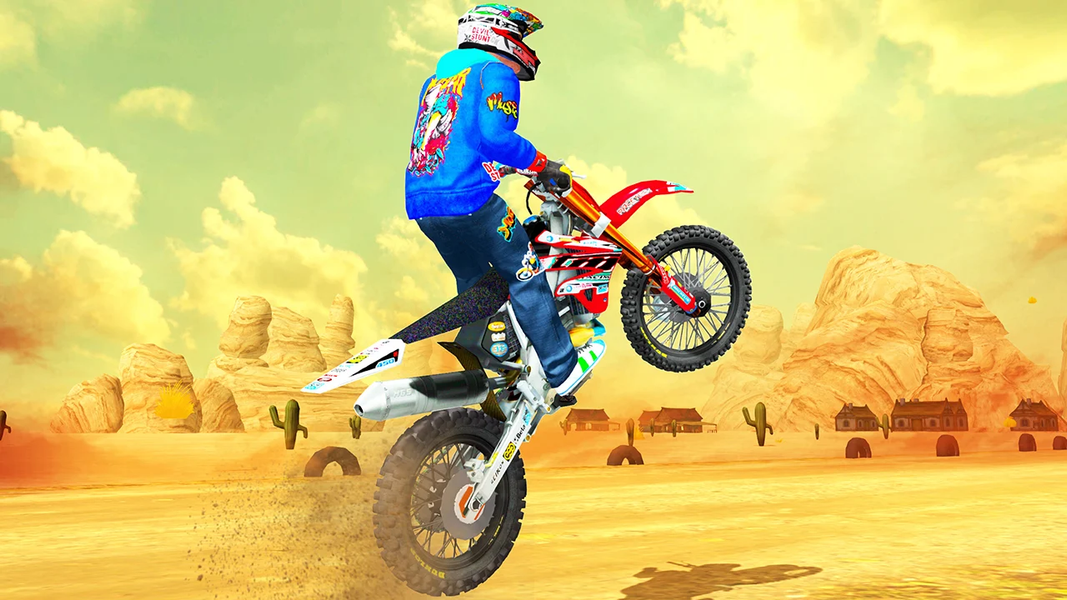 Trail Bike Stunts : Bike Games - Gameplay image of android game