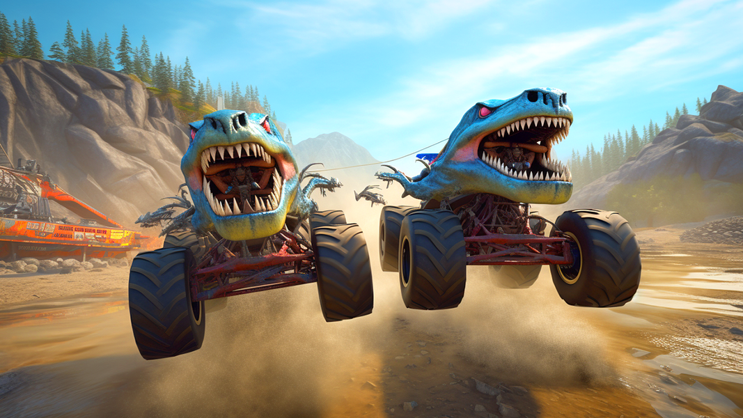 Crazy Monster Truck Stunts - عکس بازی موبایلی اندروید