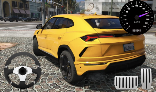 Racer Lamborghini Urus City Parking - Gameplay image of android game