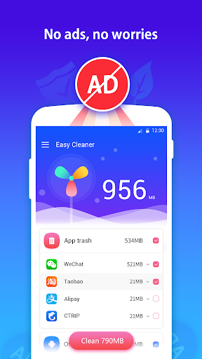 Easy Cleaner-One touch，Easy cleaner - Image screenshot of android app