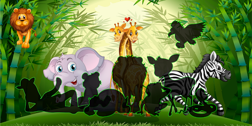 Kids puzzles, feed the animals - Gameplay image of android game