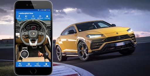 Lamborghini car sound urus - Image screenshot of android app