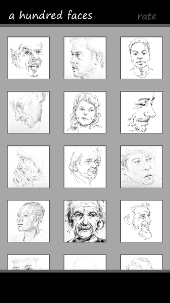 a hundred faces - Image screenshot of android app