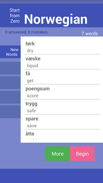 Start From Zero Norwegian - عکس برنامه موبایلی اندروید