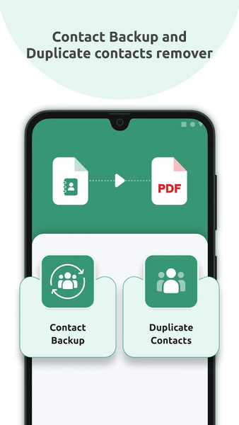 Contact Backup & Cleaner - Image screenshot of android app