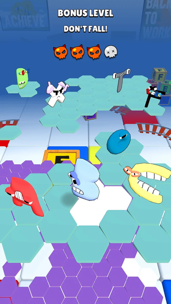 Fall Party.io: Match Race - عکس بازی موبایلی اندروید