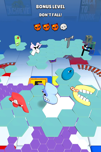 Fall Party.io: Match Race - عکس بازی موبایلی اندروید